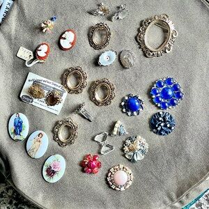 Pendants, brooches, costume jewelry, and keychains